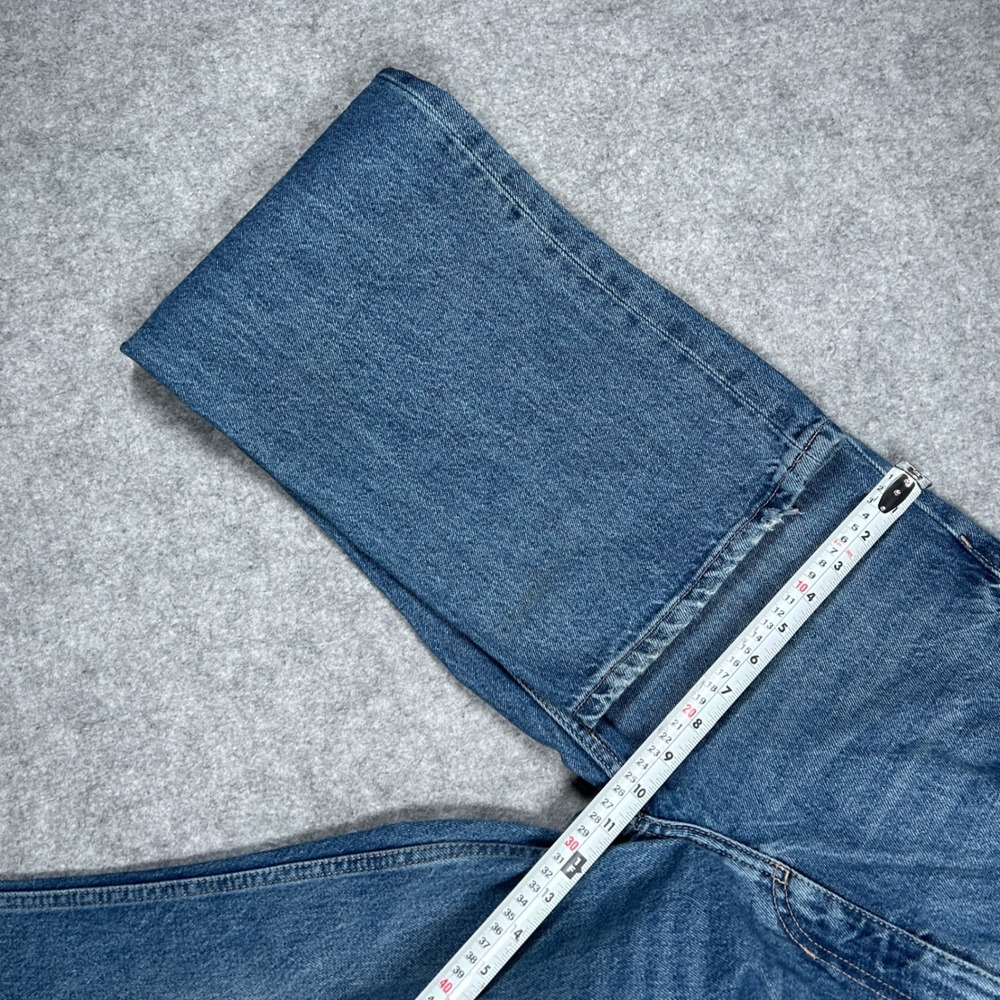 Zara Denim Jeans Women‎ Size 6 30x32 Blue Straight Leg Baggy High Rise Casual - Picture 16 of 16
